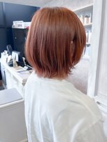 キャアリー(Caary)&nbsp;福山人気オレンジベージュ20代30代顔まわりウルフミディ小顔美髪