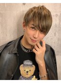 平野紫耀風メンズハイライトヘア
