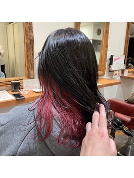 ヘアーメイク ジェルム(HAIR MAKE germe) ピンク系インナーカラー◎