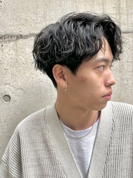 テテ(TETE) 黒髪/ツイスパアップバング