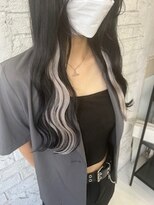 プライズ 池袋店(prize)&nbsp;シルバーインナーカラーエクステ学割イヤリングカラー池袋9115