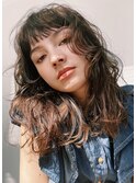 大人可愛い20代30代40代インナーカラー小顔ウルフレイヤーボブ