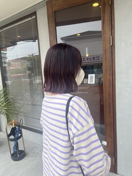 サバイ(savy) 外はねボブ×ピンク