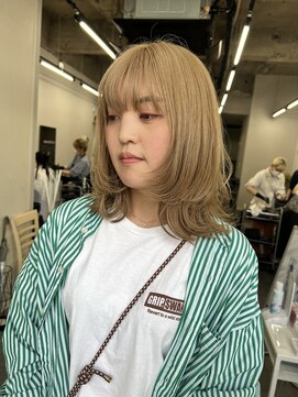 コード 四条河原町駅店(CHORD) レイヤーカット　ハイトーンベージュ　京都　河原町　三条