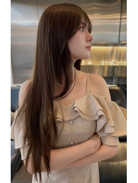 ヌイ 横浜(nui) ウルトワトリートメント_前髪マチルダボブピンクベージュ