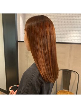 アンジェリカ 近鉄奈良店(ANGELICA) 艶カラー オレンジブラウン