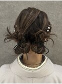 ツインお団子　ロング　ヘアメ　バレエコア　ゆるふわ　大阪