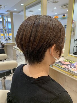 アッシュ 仙川店(Ash) ショコラブラウン ハンサムショート 30代40代50代60代 前髪アリ