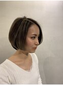 ハイライトグラデーションボブ
