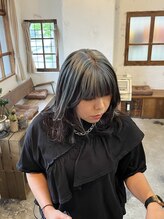 ディディ イック(didi ic) ：アンブレラカラー×アッシュブルー
