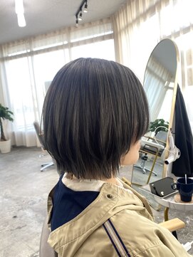 ユニカ 宇都宮(yunica) 縮毛矯正/くびれヘア/アプリコットオレンジ/ハイライトカラー