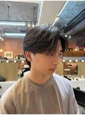 フェザーパーマショートダウンパーマ眉毛カット