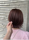 きりっぱなしボブ×ピンクブラウン