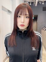 アルバム 銀座(ALBUM GINZA)&nbsp;前髪カットロング顔周りレイヤー小顔_F41219