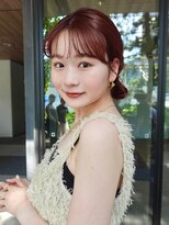 ガーデンヨコハマ(GARDEN YOKOHAMA)&nbsp;バーガンディ ハッシュカット 暖色カラー 簡単アレンジ