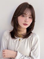 ラフ フロム ガーデン(Laf from GARDEN)&nbsp;ミディアム/レイヤーカット/顔周りカット/透明感カラー