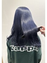 アース 酒田店(HAIR&MAKE EARTH)&nbsp;色白に見えるネイビーブルー