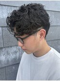 MEN’S HAIR/サーフカール/刈り上げセンターパート/伊勢崎