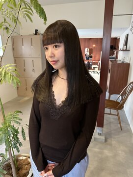 デン(den) オリーブベージュ ぷつっとカット