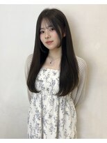 アクシス 栄店(`AXIS)&nbsp;森崎ミルクティーブロンド/ダークブルー/デジタルパーマ/栄