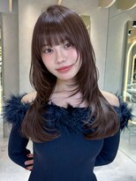 ロンドシエル 横浜(Lond ciel)&nbsp;ハッシュレイヤー/ダークラベンダー/韓国巻き/顔周りカット