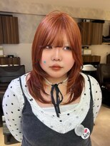 フェイス 石川町 (FACE)&nbsp;透明感とツヤ感を同時に楽しめるオレンジカラー。