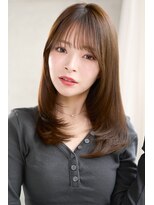 レノラ 髪質改善カラー 本町(LENORA) ハッシュカットシャギーカットミルクブラウン20代30代