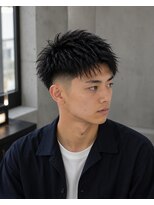 MEN's Baguz MEN'Sカット/ MEN'Sパーマ/ MEN'Sカラー 韓国風束感ウェーブメンズパーマショート
