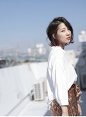 《東住吉区/個室サロン》大人ガーリーボブ×インナーカラー