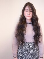 ヘアー キュート(hair CUtE)&nbsp;コントラストハイライトがお洒落なスーパーロング！