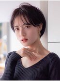 ショートボブ 大人可愛い 美シルエット 青山 表参道 30代40代