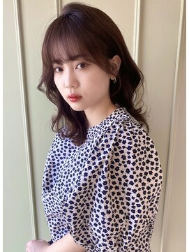 アリスバイアフロート 自由が丘(ALICe by AFLOAT) 大人可愛いフェミニンくびれミディアム／透明感ココアブラウン