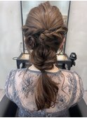 ダウンスタイルヘアセット