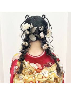 ラックセカンドスペース(LUCK 2nd SPACE) 【成人式ヘア】ふわふわツイン　畑瀬彩華