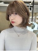 ボブヘア/縮毛矯正/髪質改善トリートメント/グレージュ/ベージュ