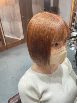 ハウル(Howl) #髪質改善#ケアブリーチ#切りっぱなし#ボブ