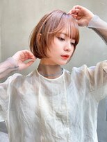 【ROJITHA原宿表参道】ボブ×オレンジベージュ