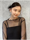 三軒茶屋_レディース_ヘアアレンジ_ヘアセット_タイト_黒髪_小顔