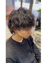 クオンヒール 堺筋本町店(QUON HEAL)&nbsp;ツイストスパイラルパーマ/マッシュウルフ/メンズショート