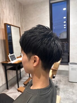 エヌアンドエー 杉戸高野台店(N&A) メンズカット 爽やかビジネス黒髪短髪 クセを活かす