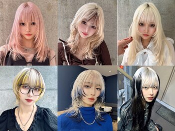 モニカ 原宿店(MONIQA)の写真/主役級カラーはもちろん個性派カラーも◎季節を問わず好きなハイトーンを楽しもう！【原宿/ブリーチ】