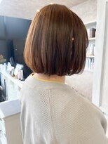 キャアリー(Caary)&nbsp;福山人気前髪ストレート髪質改善アッシュベージュ内巻きボブ小顔