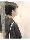 耳かけボブウェットヘア