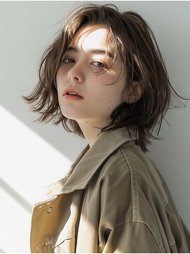 エレノア 自由が丘ANNEX(Eleanor) 【パーマ風のエアリー感♪】あごラインボブ