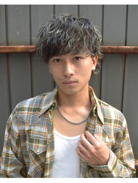 フリーク バーバーショップ 都島店(FREAK BARBER SHOP) マッシュウルフ ニュアンス ソフトツイスト ハイライト シャドー