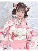 ルイ(LOUIS)&nbsp;【 LOUIS 】成人式もこもこくらげアレンジ