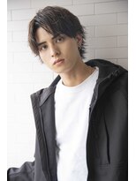 小久保styleフェザーパーマフェザーショートグレーエンドカラー