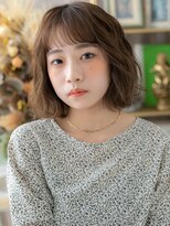 カバーヘア ブリス 川口(COVER HAIR bliss)&nbsp;ゆるふわミディアム大人可愛いオリーブグレージュh4川口20代30代