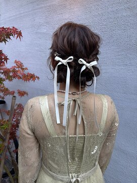 キルム(Qilm) ふわっと ツインリボンのアレンジ