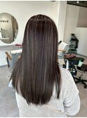 白髪に合わせた白髪ぼかしハイライト
